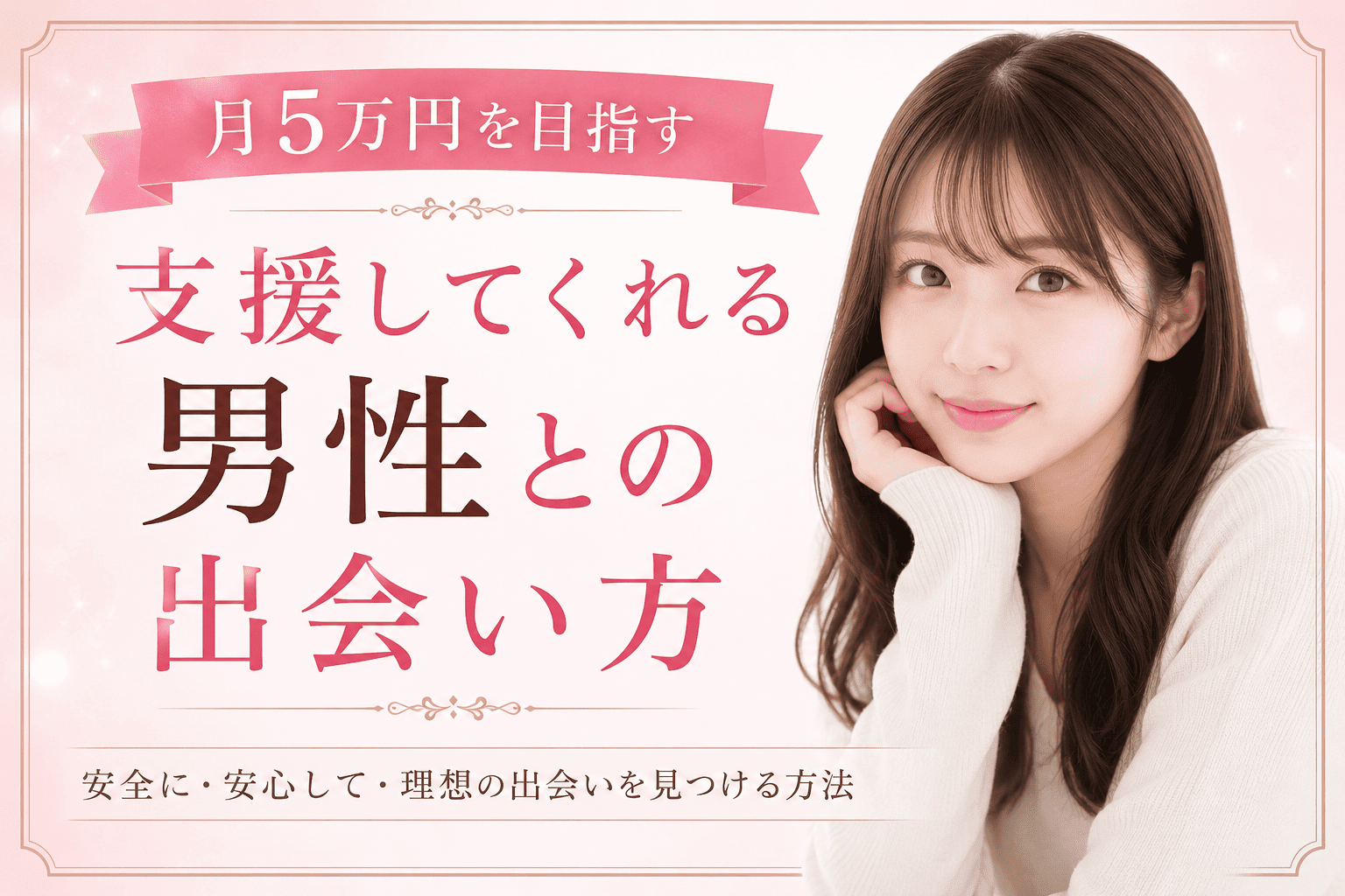 月5万円を目指す｜支援してくれる男性との出会い方
